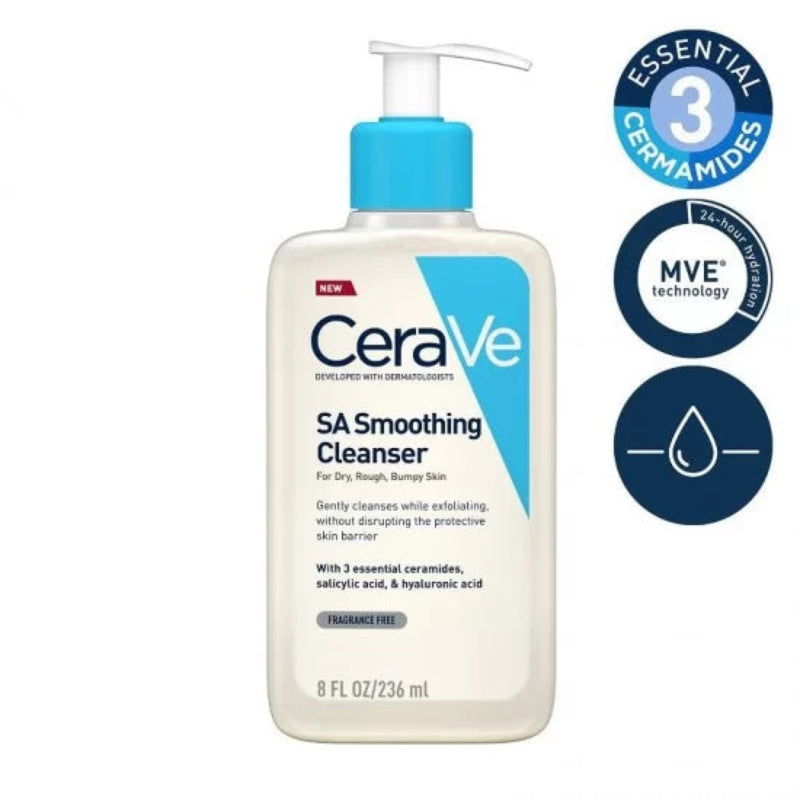 CeraVe SA Samoothing Cleanser, 236 Ml